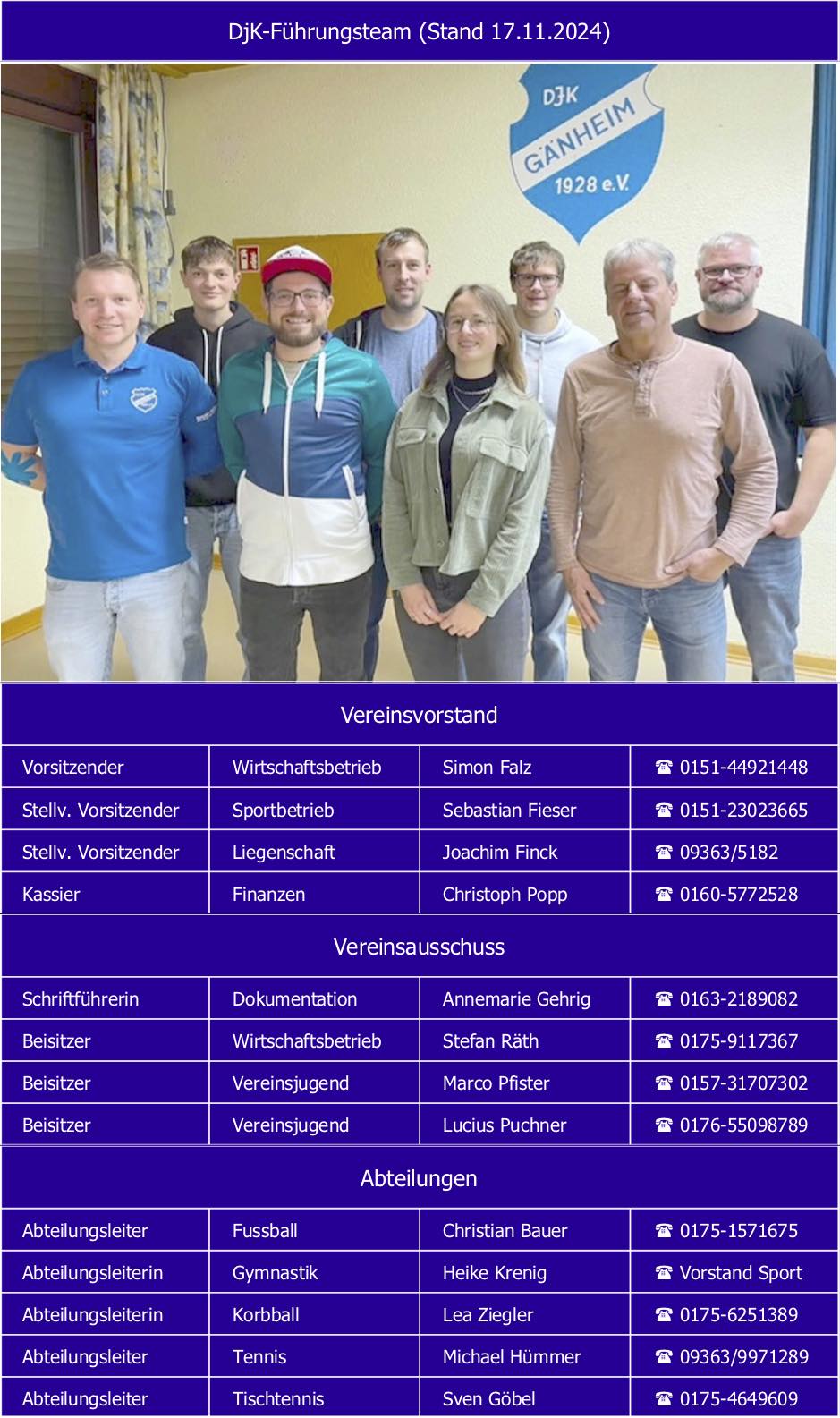 DjK I 241117 Vereinsausschuss