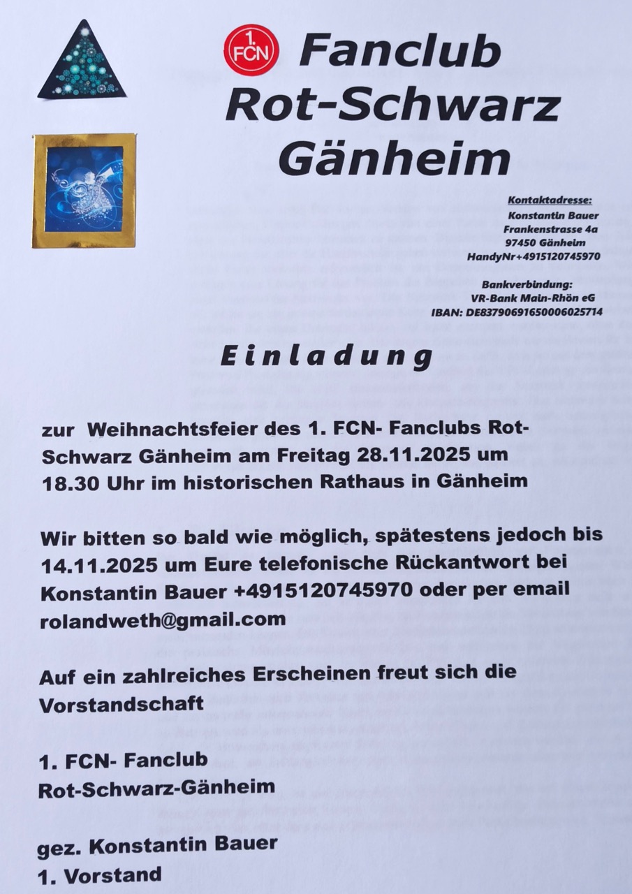 FCN I 251128 Weihnachtsfeier